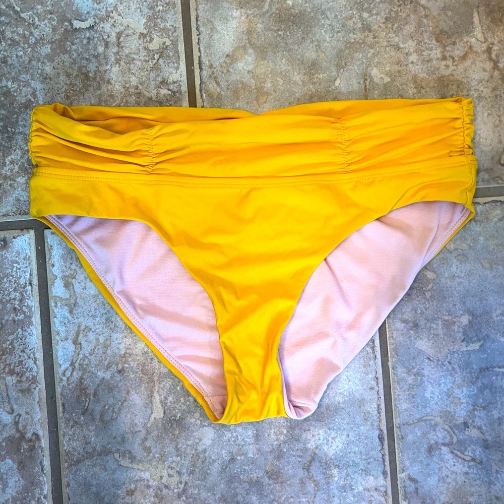 Yellow bikini bottoms